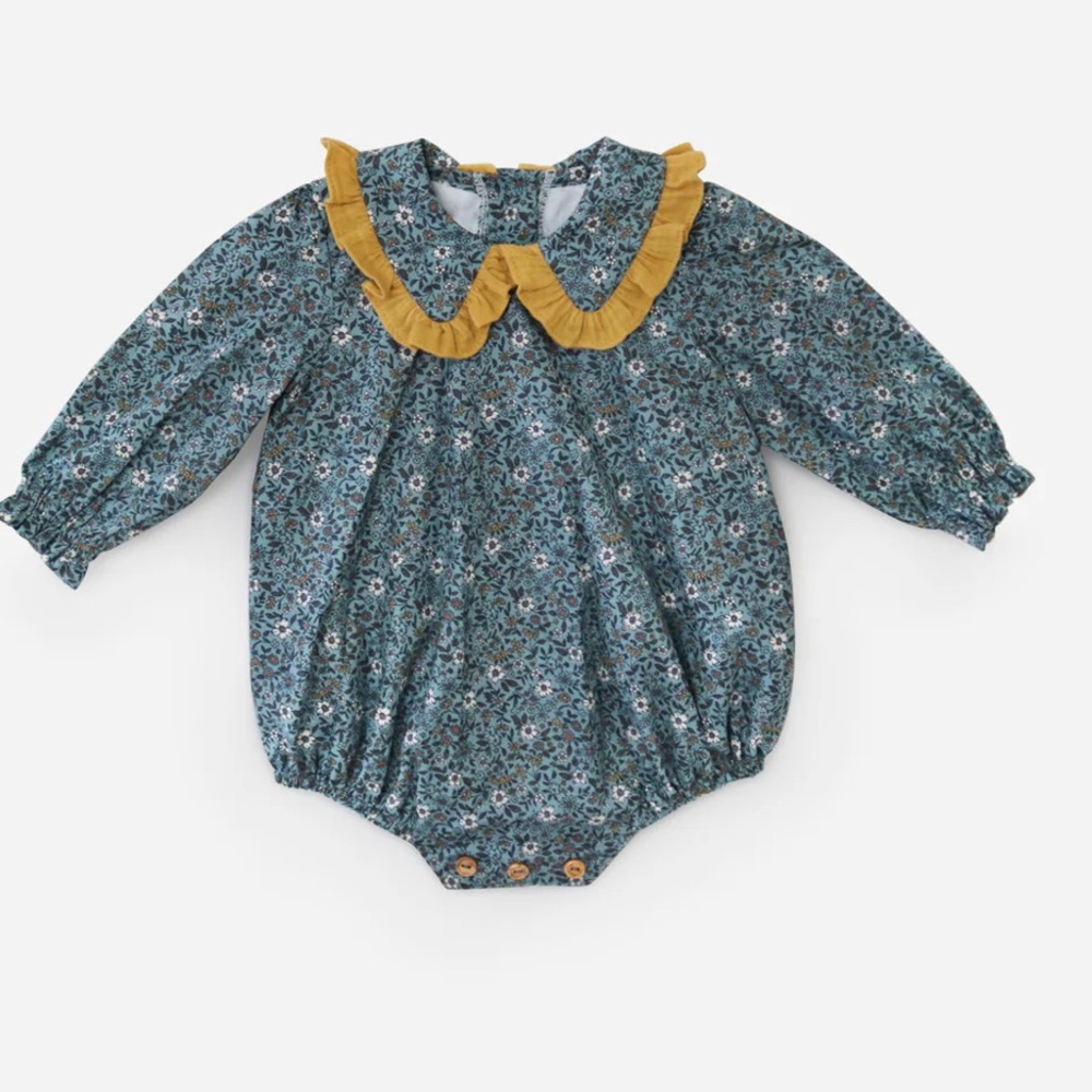 Grey‎ elephant baby bubble organic made in Madrid heirloom piece